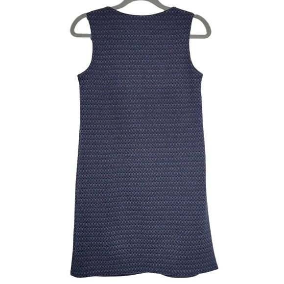 Etam Womens Dress Size US 4 Blue Geometric Sleeveless V Neck - Picture 2 of 5
